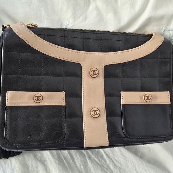 2002 Chanel Black Mademoiselle Chanel Jacket Bag - Picture 2 of 9